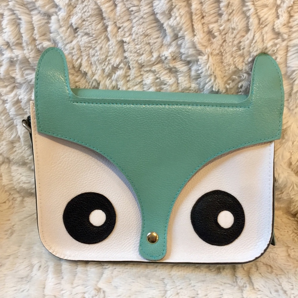 Retro Fox/Owl Face Crossbody Bag